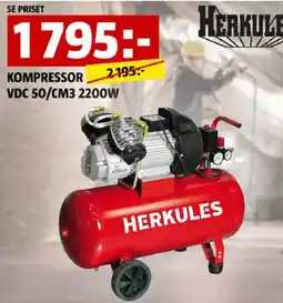 Bauhaus Herkules kompressor vdc 50/cm3 2200w erbjuda