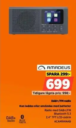 Power Amadeus DAB+/FM radio erbjuda