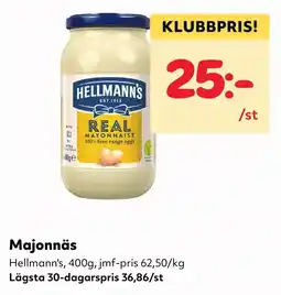 MatArket Hellmann's majonnäs erbjuda