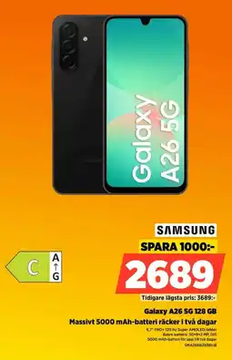 Power Samsung galaxy a26 5g erbjuda