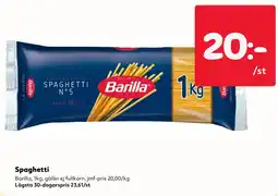 MatArket Barilla Spaghetti erbjuda