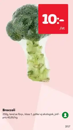 MatArket Broccoli erbjuda
