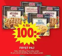 ICA Maxi Felix frystpaj erbjuda