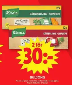 ICA Maxi Knorr buljong erbjuda