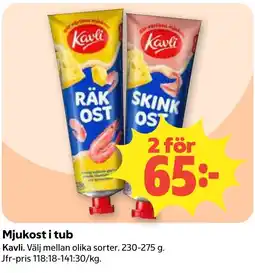 Coop Konsum Kavli mjukost i tub erbjuda