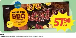 Coop Nära Coop spare ribs bbq erbjuda