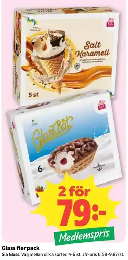 Coop Nära Sia Glass flerpack erbjuda