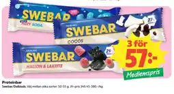 Coop Nära Swebar proteinbar erbjuda