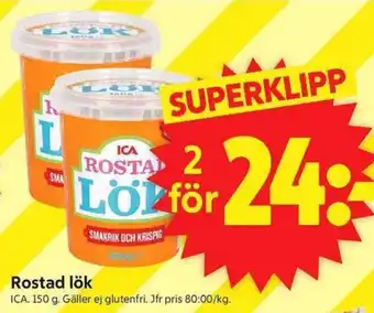 Ica rostad lök