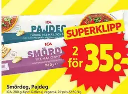 ICA Supermarket Ica smördeg, pajdeg erbjuda