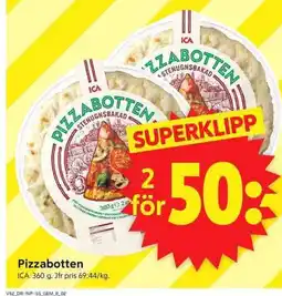 ICA Supermarket Ica pizzabotten erbjuda