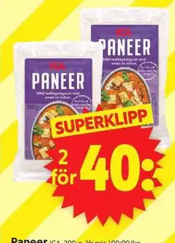 ICA Supermarket Ica paneer erbjuda