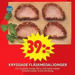 ICA Maxi Ica kryddade fläskmedaljonger erbjuda