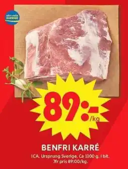 ICA Maxi Benfri karré erbjuda