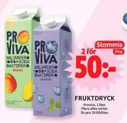 ICA Maxi Proviva fruktdryck erbjuda