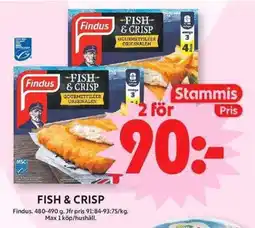 ICA Maxi Findus Fish & Crisp erbjuda