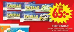 ICA Maxi Swebar proteinbar erbjuda