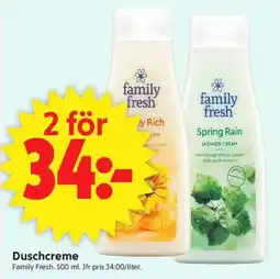 ICA Supermarket Family Fresh Duschcreme erbjuda