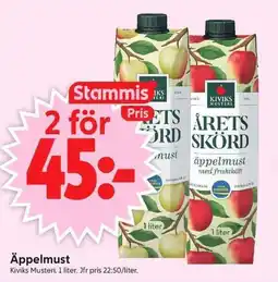 ICA Supermarket Kiviks Musteri äppelmust erbjuda