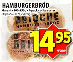 Matvärlden Tensta Garant hamburgerbröd erbjuda