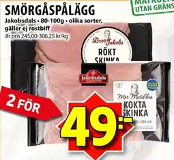 Matvärlden Tensta Jakobsdals smörgåspålägg erbjuda