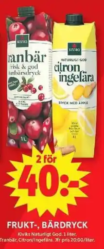 ICA Maxi Kliviks frukt- bärdryck erbjuda