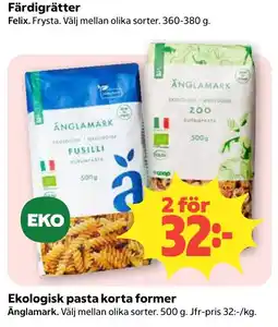 Coop Nära Änglamark pasta korta former erbjuda