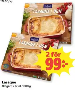 Coop Nära Dafgårds Lasagne erbjuda