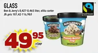 Din Mat Ben & Jerry's glass erbjuda
