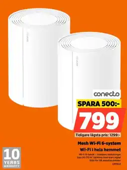 Power conecto mesh wi-fi 6-system erbjuda