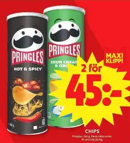 ICA Maxi Pringles chips erbjuda