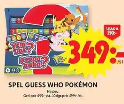 ICA Maxi Hasbro guess who pokemon erbjuda