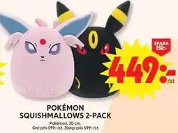ICA Maxi Pokemon squishmallows 2-pack erbjuda