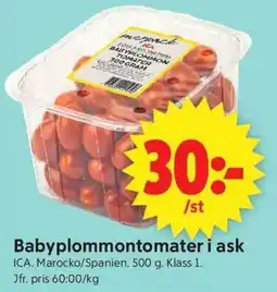 ICA Supermarket Babypommon tomater erbjuda