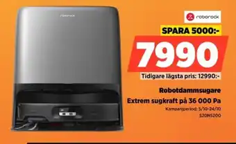 Power Roborock robotdammsugare erbjuda