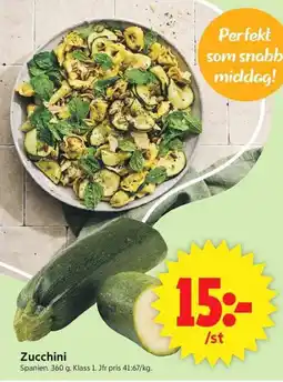ICA Supermarket Zucchini erbjuda