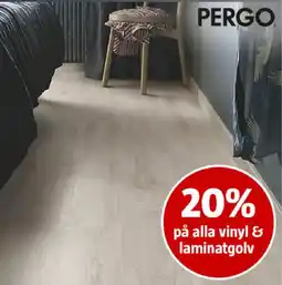 Bauhaus Pergo vinyl & laminatgolv erbjuda