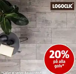 Bauhaus Logoclic på alla golv* erbjuda