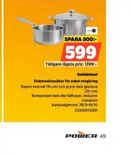 Power Power kockkärsset erbjuda