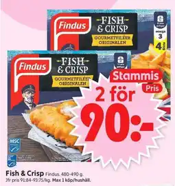 ICA Supermarket Findus Fish & Crisp erbjuda