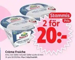 ICA Supermarket Arla Crème Fraiche erbjuda