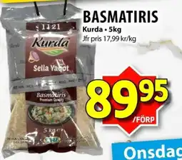 Matvärlden Tensta Kurda basmatiris erbjuda