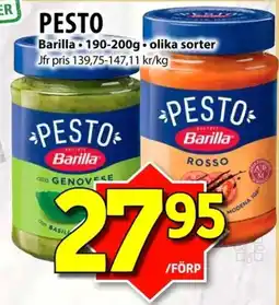 Matvärlden Tensta Barilla pesto erbjuda