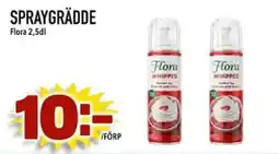 Din Mat Flora spraygrädde erbjuda