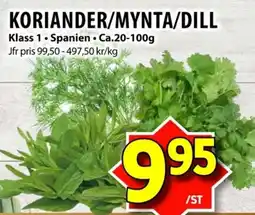 Matvärlden Tensta Koriander/mynta/dill erbjuda