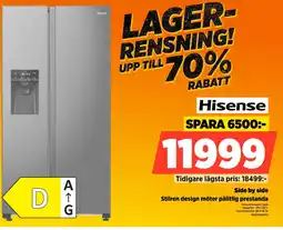 Power Hisense side by side erbjuda