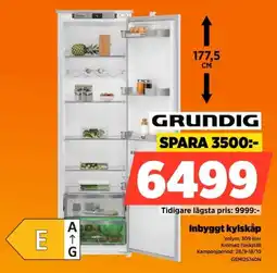 Power Grundig inbyggt kylskåp erbjuda