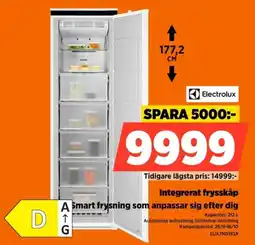 Power Electrolux integrerat frysskåp erbjuda