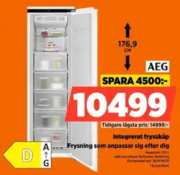 Power Aeg integrerat frysskap erbjuda