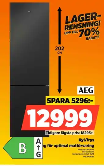Aeg kyl/frys